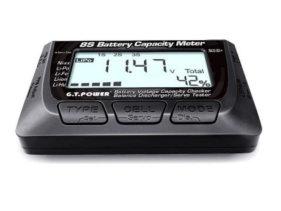 Измеритель емкости Li-Po аккумуляторов 8S G.T.Power