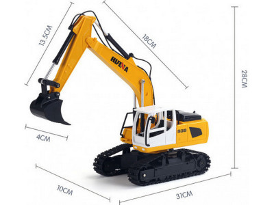 Радиоуправляемый экскаватор HUI NA TOYS 2.4G 6CH дальность 8 м 1/24 RTR