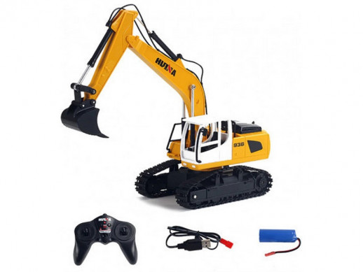 Радиоуправляемый экскаватор HUI NA TOYS 2.4G 6CH дальность 8 м 1/24 RTR