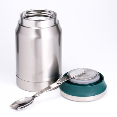 Термос для еды 620 мл, сохраняет тепло 12 ч, с ложкой, в чехле для переноски