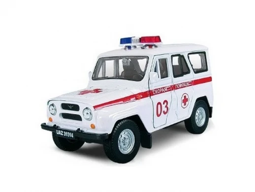 Машина Autotime "UAZ 31514" скорая  помощь 1:36