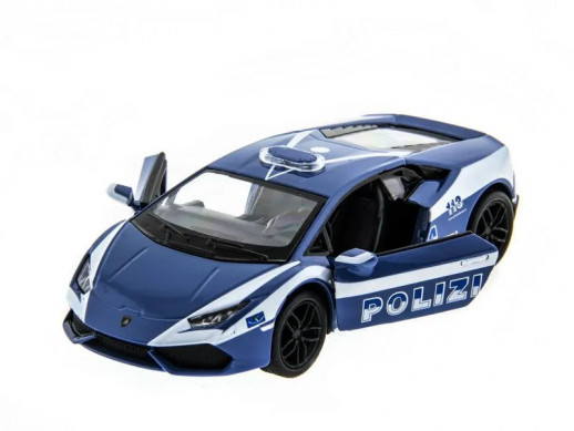 Машина Kinsmart Lamborghini Huracan (Police) инерция (1/12шт.) 1:36 б/к