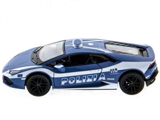 Машина Kinsmart Lamborghini Huracan (Police) инерция (1/12шт.) 1:36 б/к