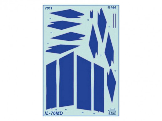 Сборная модель ZVEZDA Военно-транспортный самолёт Ил-76МД, 1/144