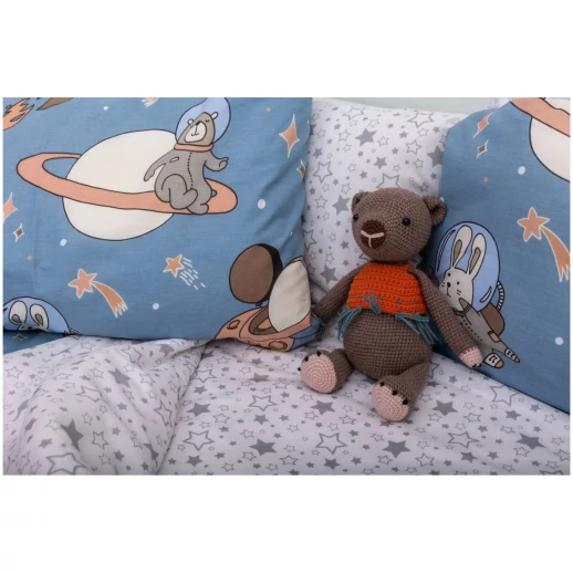 Комплект постельного белья ВОМБАТИК Classic Collection Космонавты 3 в 1 (17 предметов)