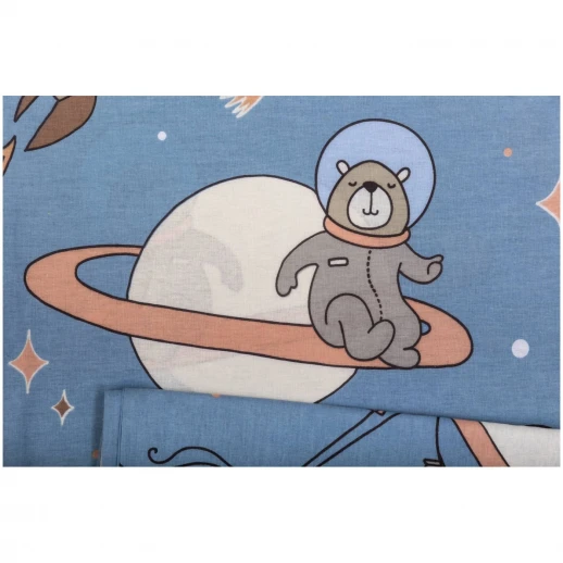 Комплект постельного белья ВОМБАТИК Classic Collection Космонавты 3 в 1 (17 предметов)