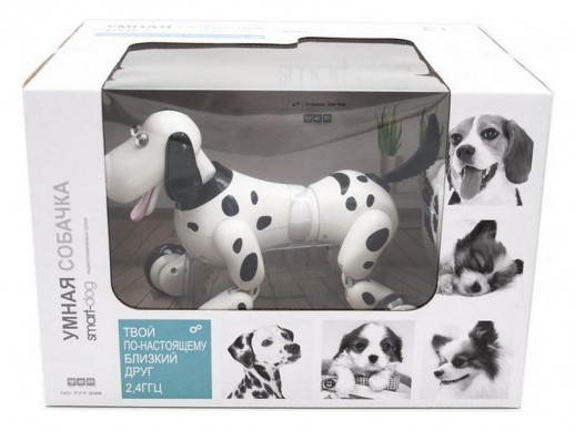 Радиоуправляемая робот-собака HappyCow Smart Dog 2.4G (черная)