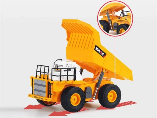 Радиоуправляемый карьерный самосвал HUI NA TOYS 2.4G 6CH дальность 8 м 1/24 RTR
