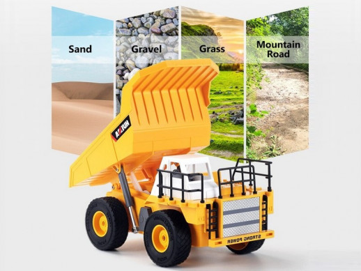 Радиоуправляемый карьерный самосвал HUI NA TOYS 2.4G 6CH дальность 8 м 1/24 RTR