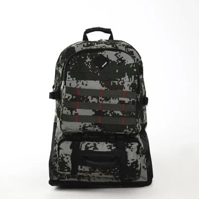 Рюкзак туристический на молнии, с увеличением, 4 наружных кармана, цвет зелёный