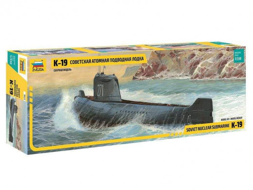 Сборная модель ZVEZDA Советская атомная подводная лодка К-19, 1/350