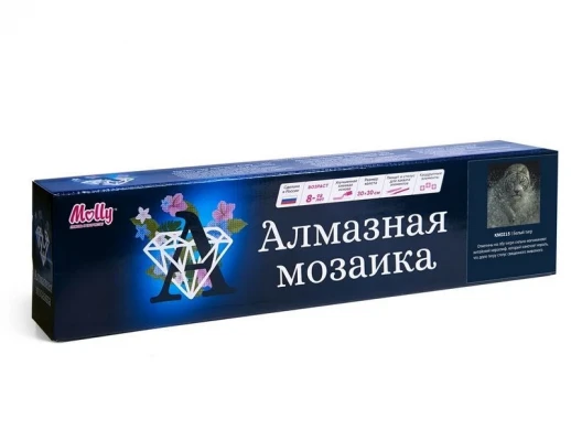 Картина мозаикой 30х30 ТИГР (квадрат) (19 цветов)