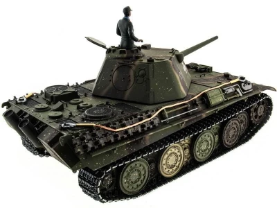 Р/У танк Taigen 1/16 Panther type F Германия HC версия, башня на 360, подшипники в ред., V3 2.4G RTR