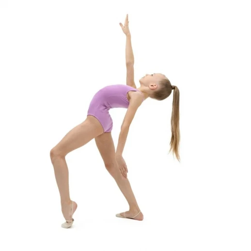 Купальник гимнастический Grace Dance, на широких бретелях, р. 36, цвет фиалковый