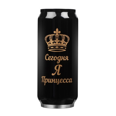 Термокружка, 400 мл, Банка "Мастер К. Принцесса", сохраняет тепло 8 ч, 7.6 х 19.3 см