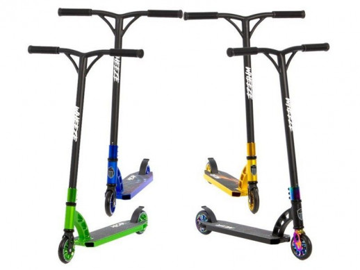 Самокат двухколесный трюковой WHEEZE (синий)