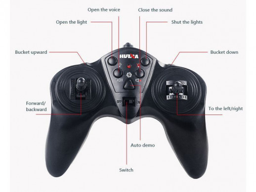 Радиоуправляемый самосвал HUI NA TOYS 2.4G 11CH 1/16 RTR