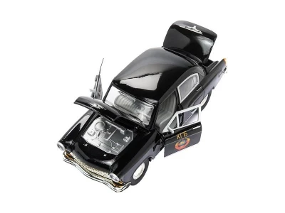 Машина "АВТОПАНОРАМА" ГАЗ-21 "Волга" 1/24 в/к  26*12*11см, черная