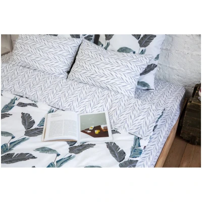 Простыня на резинке 240x220x25 Panacotti SL-0312-Le Sweet Line Leaves