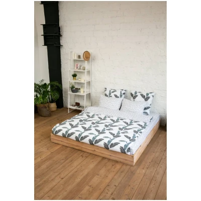 Простыня на резинке 240x220x25 Panacotti SL-0312-Le Sweet Line Leaves