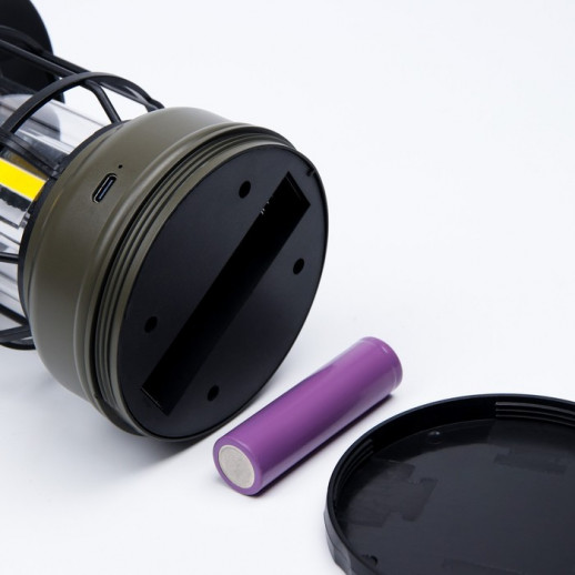 Фонарь кемпинговый аккумуляторный, СОВ, 18650, 10 Вт, 800 мАч, регулировка яркости