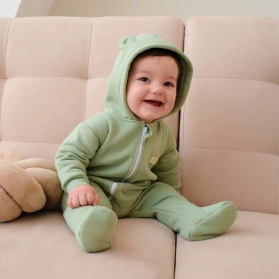 Комбинезон с капюшоном Крошка, Я BASIC LINE, зелёный