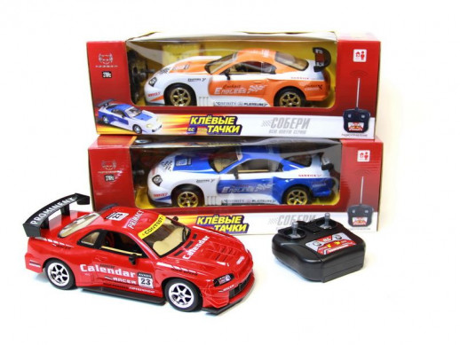 Р/У клевые тачки Nissan Skyline GTR34 1:14 + акб