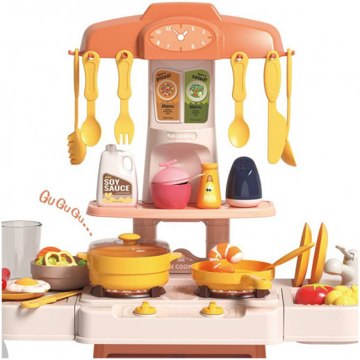Игровой набор ГЛАВИГРУШКА GS 3006 Кухня 66 см, 44 предмета свет, звук