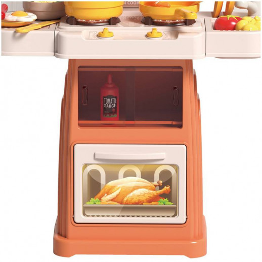 Игровой набор ГЛАВИГРУШКА GS 3006 Кухня 66 см, 44 предмета свет, звук