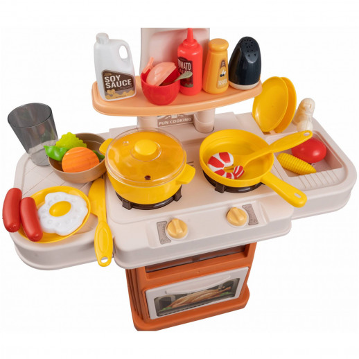 Игровой набор ГЛАВИГРУШКА GS 3006 Кухня 66 см, 44 предмета свет, звук