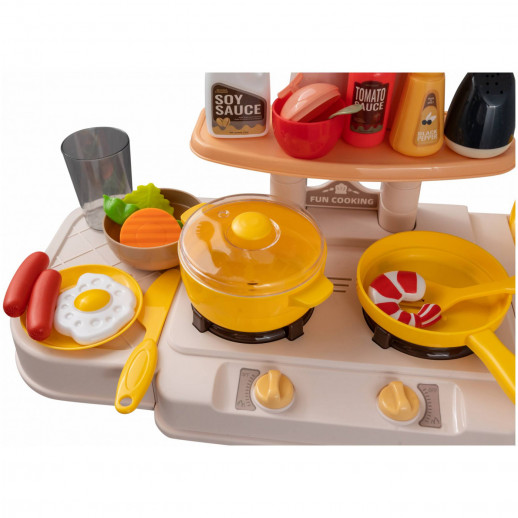 Игровой набор ГЛАВИГРУШКА GS 3006 Кухня 66 см, 44 предмета свет, звук