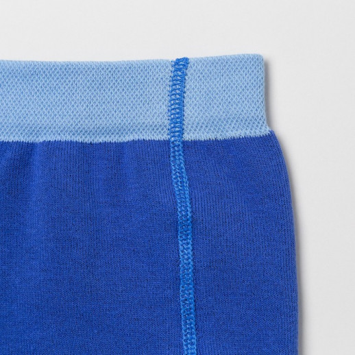 Колготки детские махровые, цвет василек, рост 98-104