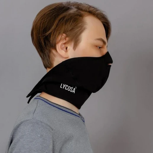 Ветрозащитная маска - подшлемник LYCOSA WINDSTOPPER BLACK