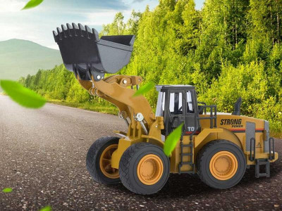 Металлический фронтальный погрузчик HUI NA TOYS 1/40