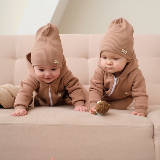 Комбинезон с капюшоном Крошка, Я BASIC LINE, коричневый