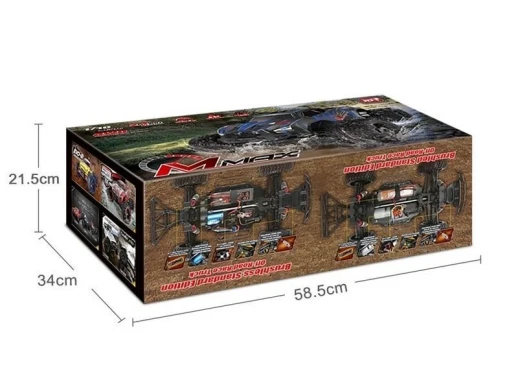 Радиоуправляемый монстр Remo Hobby MMAX (синий) 4WD 2.4G 1/10 RTR