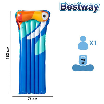 Матрас для плавания, 183 х 76 см, цвет МИКС, 44021 Bestway