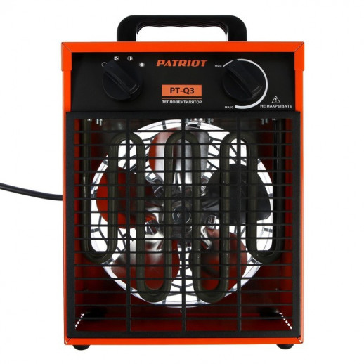 Тепловая пушка PATRIOT PT-Q 3, электрическая, 220 В, 3000 Вт, терморегулятор
