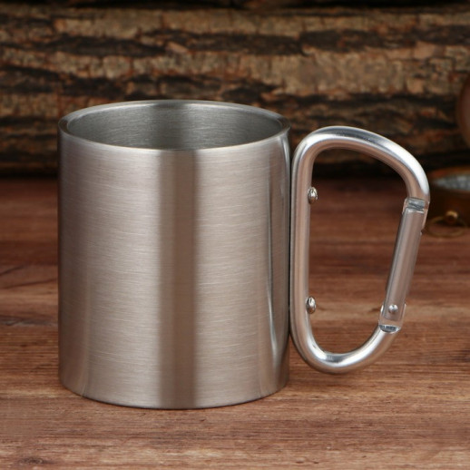 Кружка с карабином «Горы зовут», 180 мл