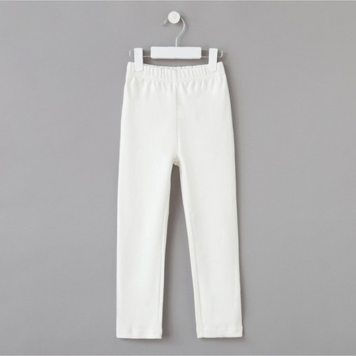 Брюки домашние для девочки MINAKU: Home collection kids цвет экрю