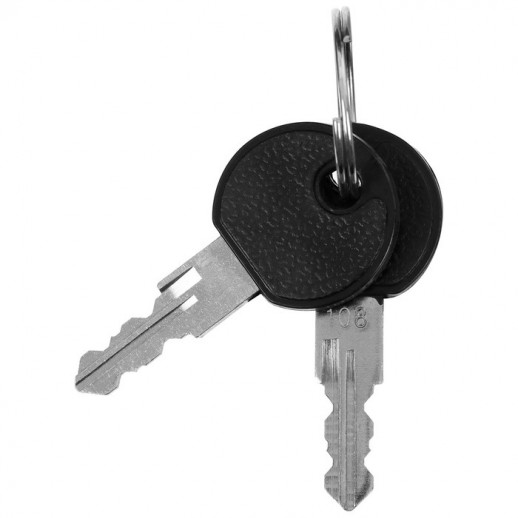 Замок для велосипеда STELS, 12х1500 мм, с ключом, цвет чёрный