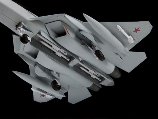 Сборная модель ZVEZDA Российский многофункциональный истребитель пятого поколения Су-57, 1/48