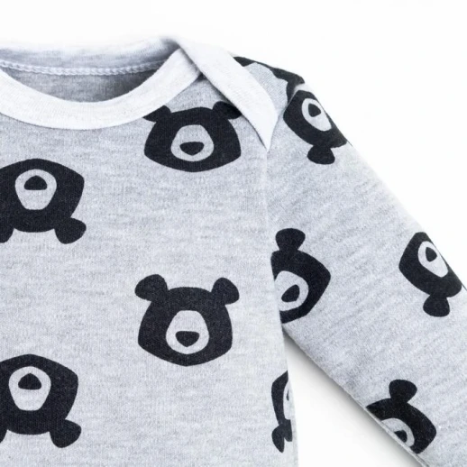 Боди с дл. рукавом Крошка Я "Мишки" рост 74-80 см