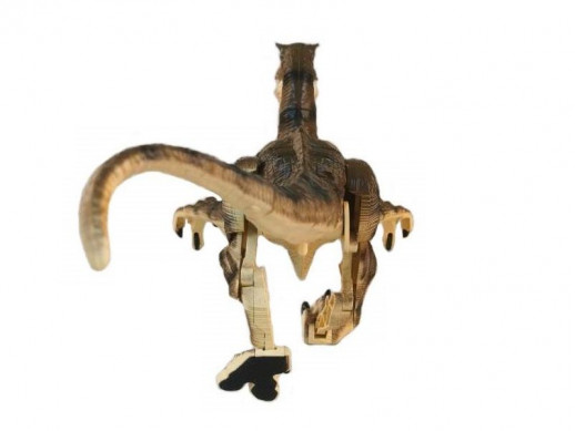 Радиоуправляемый динозавр SUNMIR Велоцираптор (желтый), звук, свет