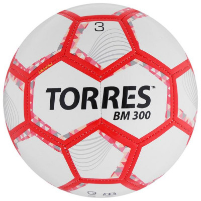Мяч футбольный TORRES BM 300, TPU, машинная сшивка, 28 панелей, р. 3