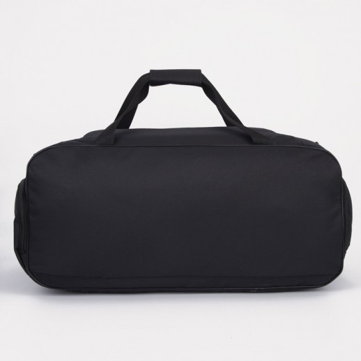 Сумка дорожная на молнии, отдел для обуви, наружный карман, длинный ремень, цвет серый