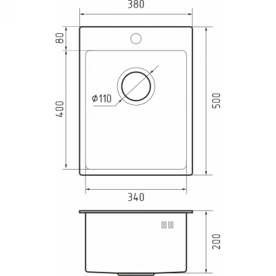 Кухонная мойка RIVELATO Rivelato Rinox 3850