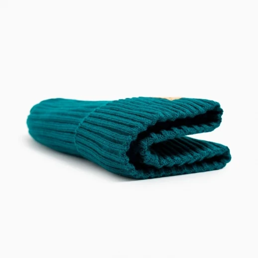 Шапка детская MINAKU с отворотом р-р 52-56, цв.бирюзовый