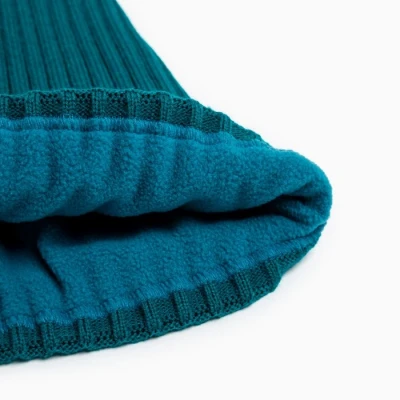 Шапка детская MINAKU с отворотом р-р 52-56, цв.бирюзовый