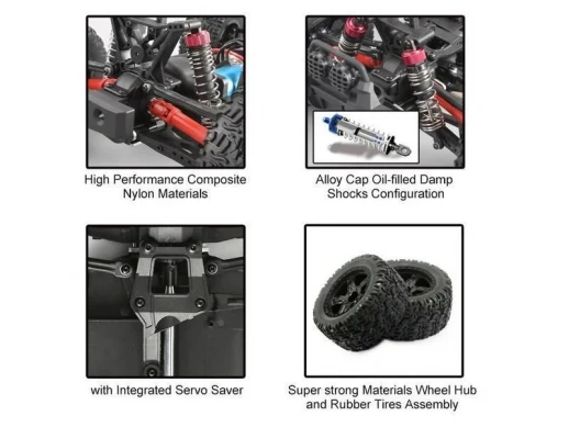 Радиоуправляемый монстр Remo Hobby MMAX Brushless (синий) 4WD 2.4G 1/10 RTR